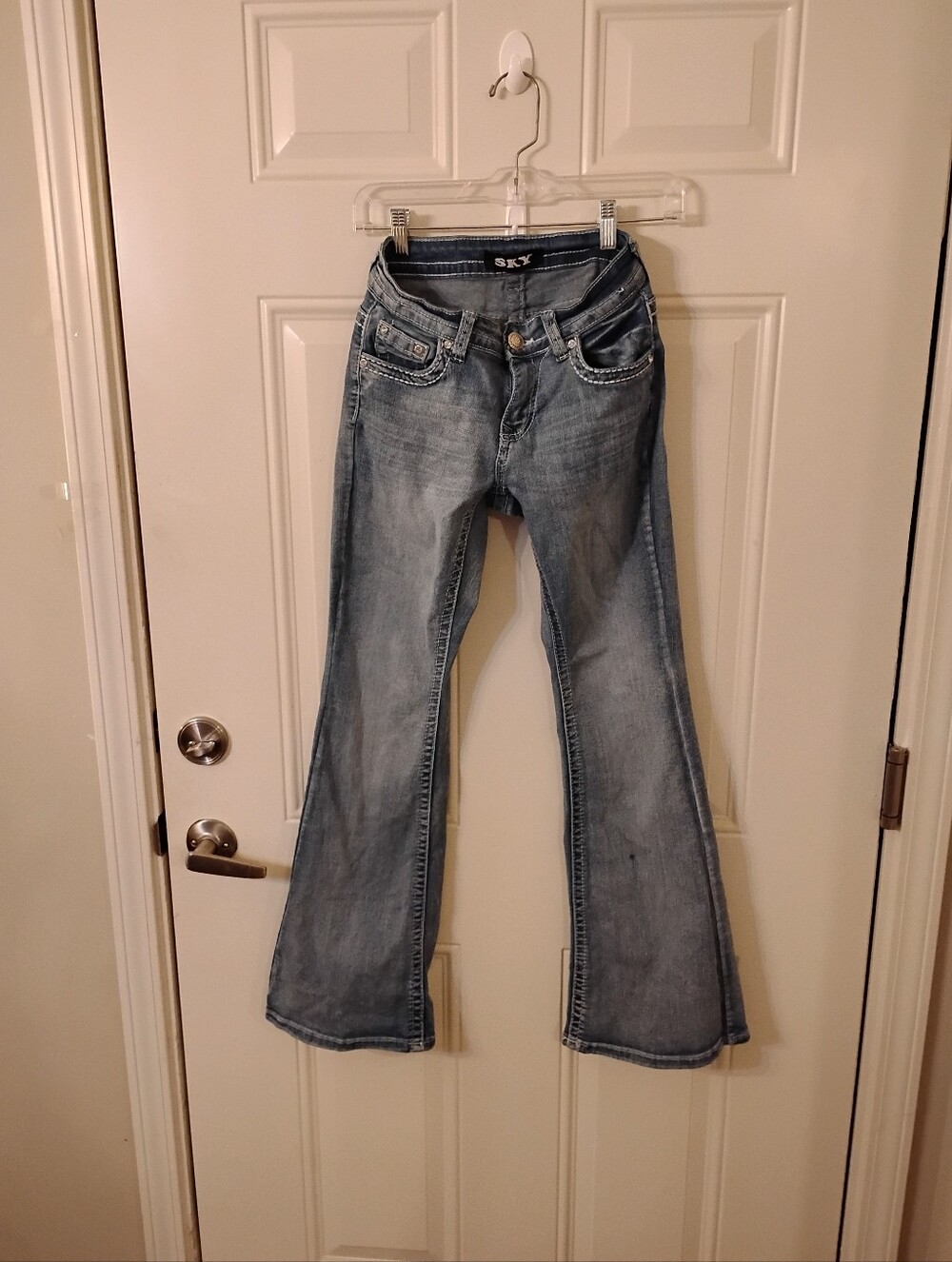 Sky Brand Y2K Light Blue Flared Jeans